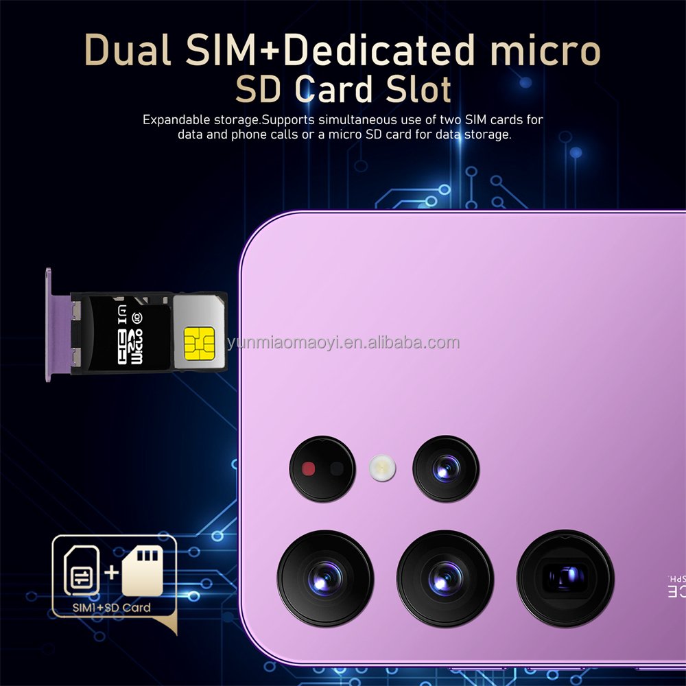 YANYI High Quality S23 ultra+ 3G network 6.53inch smartphone 2+16GB 5+5MP Face Recognition Unlocked Mobilephone